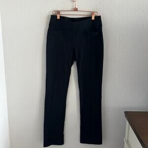 Athleta Metro Active Pants Front and Back Pockets Black Small